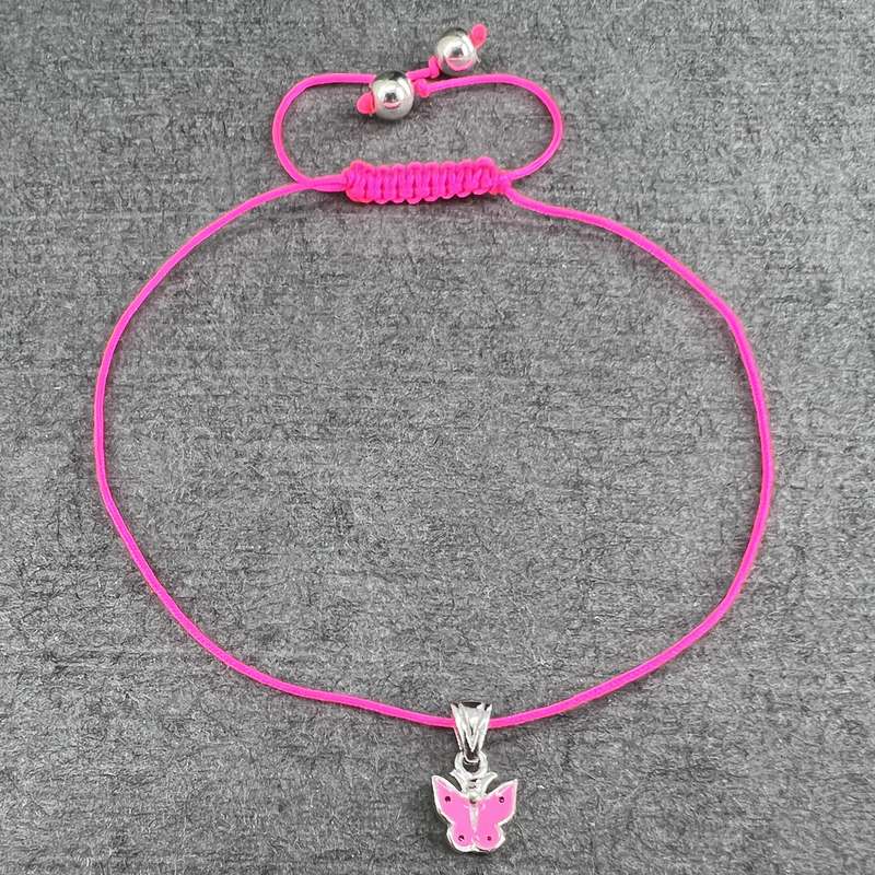 پابند نقره زنانه گیرا مدل پروانه G583