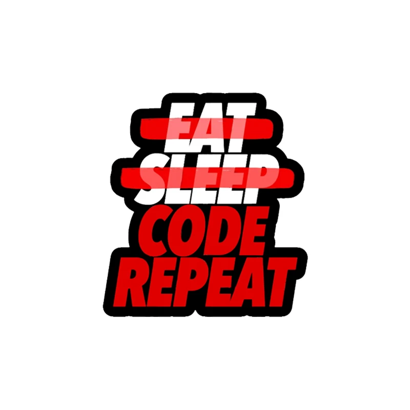  استیکر لپ تاپ لولو طرح خوردن خوابیدن برنامه نویسی تکرار کد 306