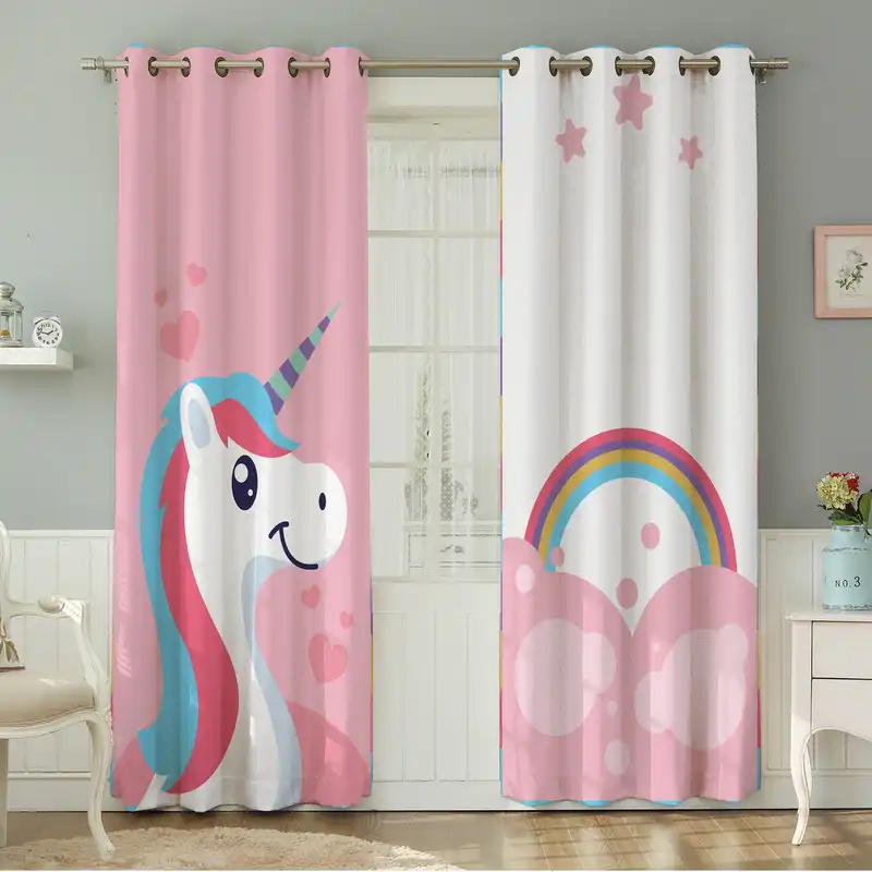 پرده نیروانا طرح کودک مدل مخمل کد 4981سایز 140×280 سانتی متر