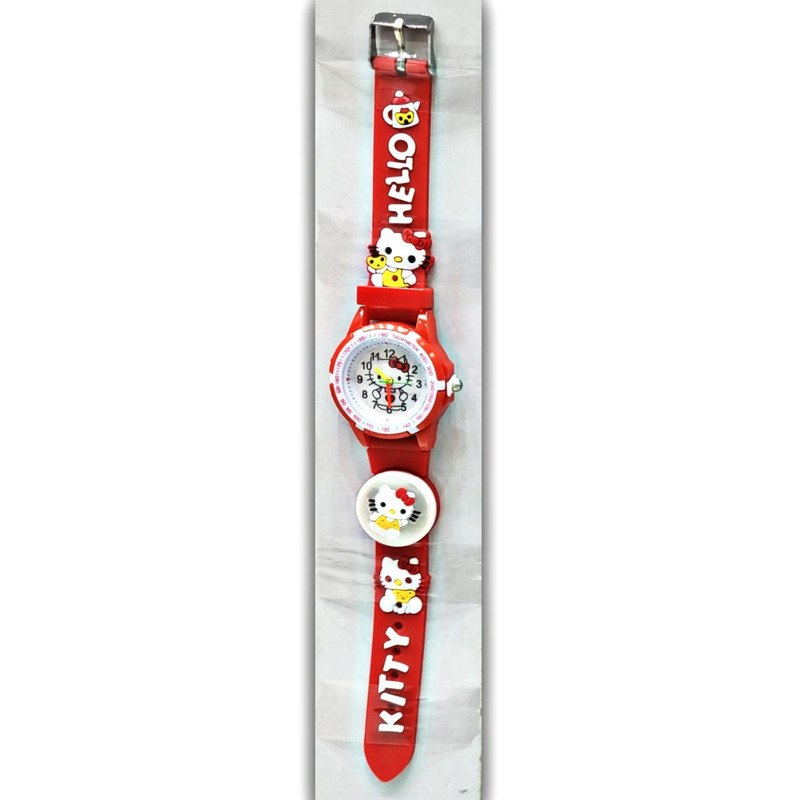 ساعت مچی عقربه ای بچگانه مدل چراغدار کد 013