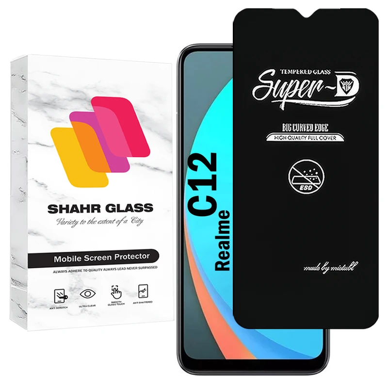 محافظ صفحه نمایش شهر گلس مدل SUPERDNSH مناسب برای گوشی موبایل ریلمی C12