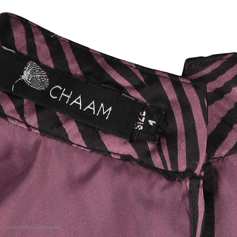 بلوز آستین بلند زنانه مدل زبرا رنگ بنفش