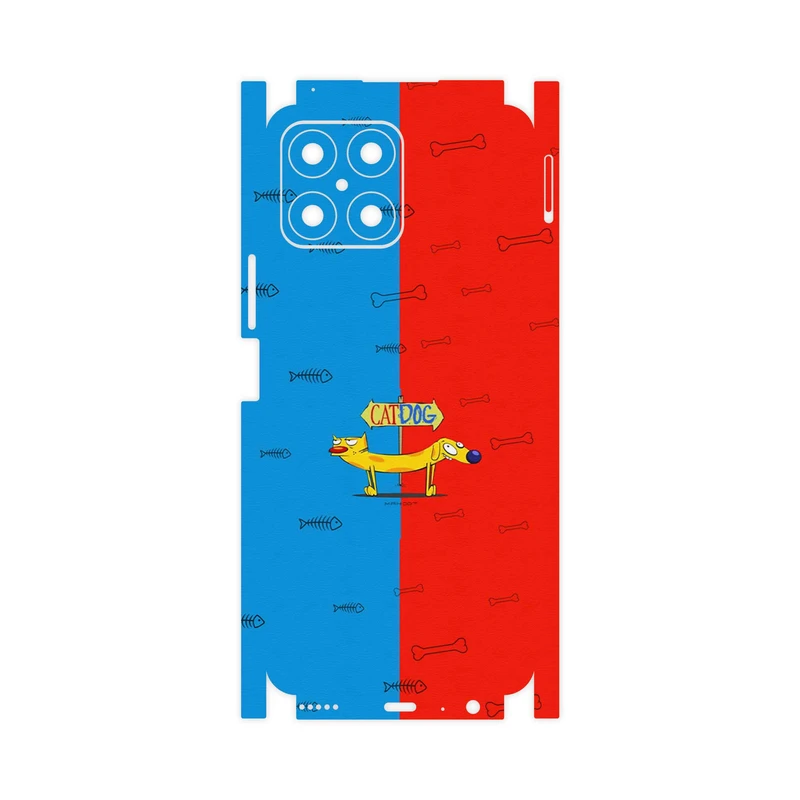 برچسب پوششی ماهوت مدل CatDog-FullSkin مناسب برای گوشی موبایل آنر X8