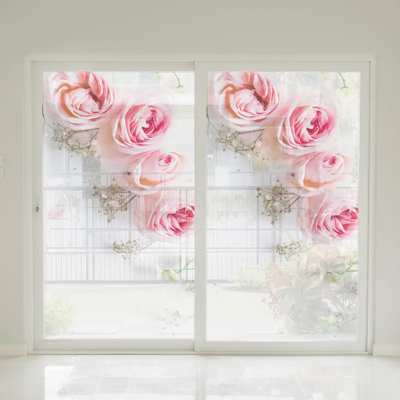 استیکر شیشه مدل flower