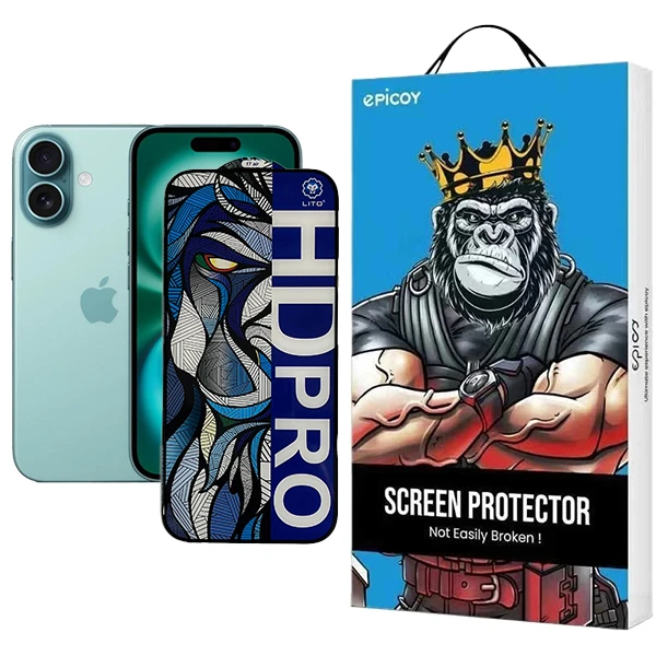محافظ صفحه نمایش اپیکوی مدل Lion HD Pro مناسب برای گوشی موبایل اپل  iPhone 17 Pro / 17 / 16 Pro