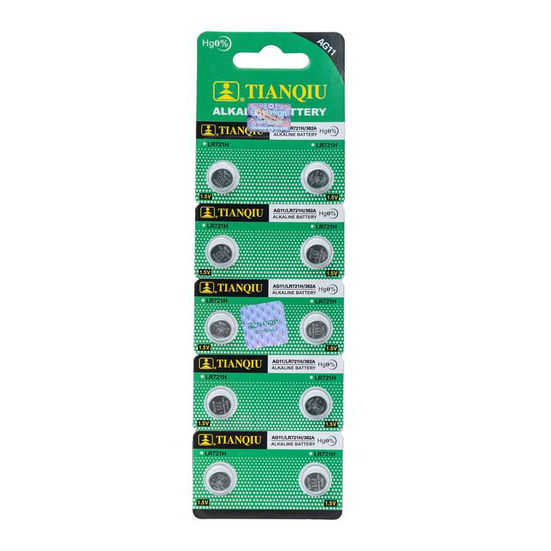 باتری ساعت تیانکیو مدل AG11 – LR 721 H - Original  بسته 10 عددی