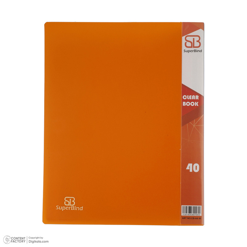 کلر بوک سوپر بایند مدل 40 برگ کد cb-A4 40