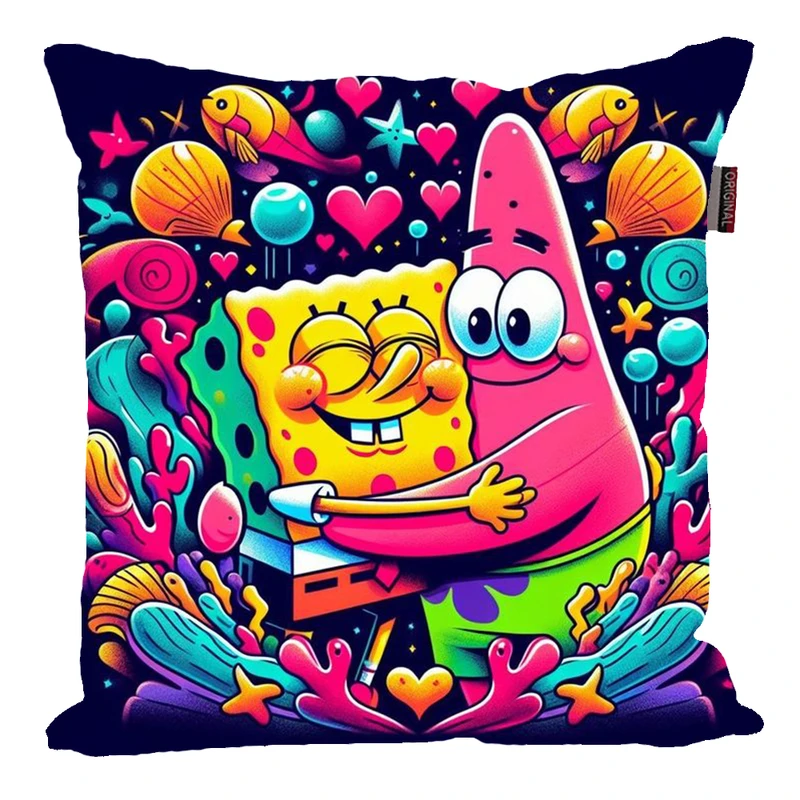 کوسن پاد آفرین مدل کارتون باب اسفنجی وپاتریک کد 3268