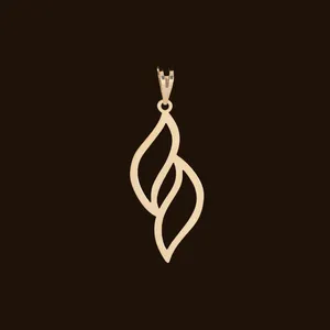 آویز گردنبند طلا 18 عیار زنانه آمانژ کد D10315