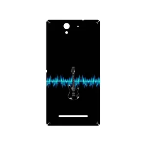 MAHOOT Electric Guitar Cover Sticker for Sony Xperia C3 Dual