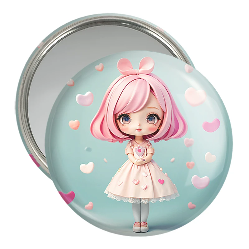 آینه جیبی خندالو مدل دخترانه (Girlish) کد 36874
