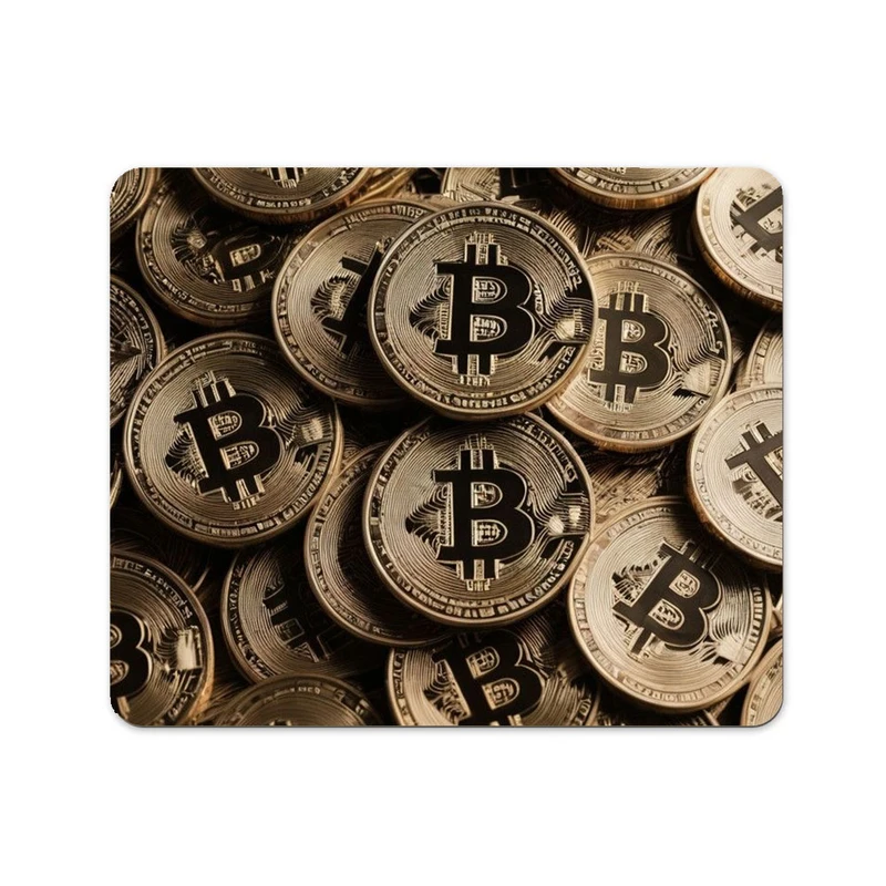 ماوس پد پاد آفرین طرح ارز دیجیتال کریپتو بیت کوین کد 118 سایز 19*24 سانتی متر