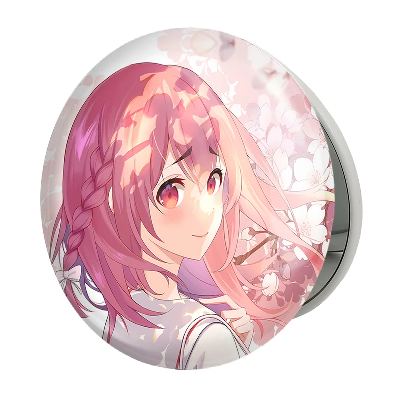 آینه جیبی خندالو طرح ساکوراساوا انیمه کانوجواوکاری مدل تاشو کد 18221 