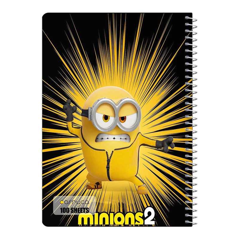 دفتر مشق 100 برگ سیمی کارنیکا طرح مینیون ها Minions کد 68831