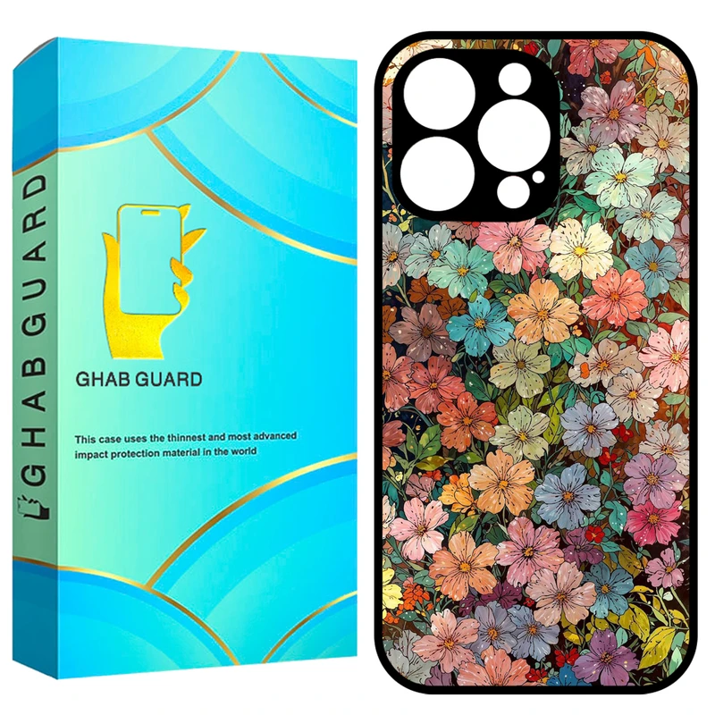 کاور قاب گارد طرح گل گلی مدل GCHP16P مناسب برای گوشی موبایل اپل iPhone 16 Pro