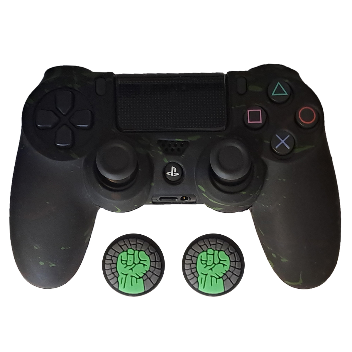 محافظ دسته پلی استیشن 4 مدل Black PS4163 به همراه روکش آنالوگ