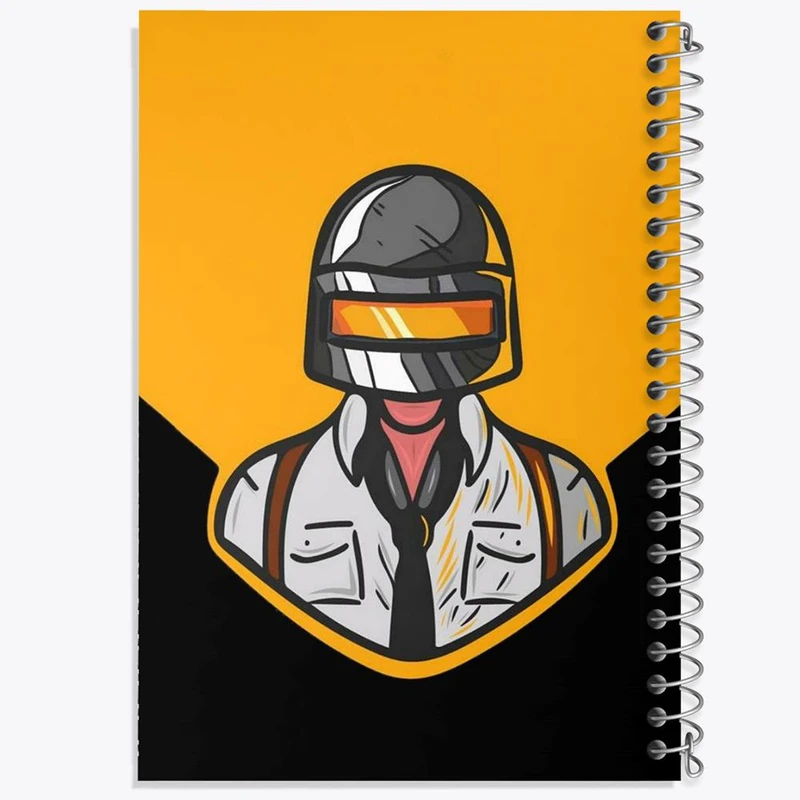 دفتر مشق 50 برگ خندالو مدل بازی پابجی PUBG کد 3791