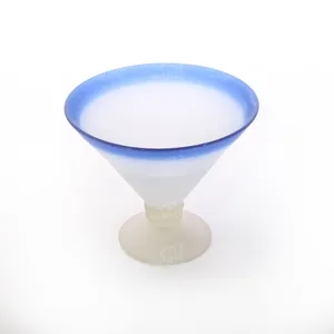 شکلات خوری پایه دار شیشه ای دست ساز کد 1001400007