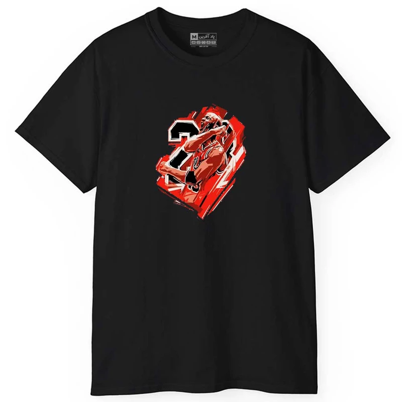 تی شرت آستین کوتاه مردانه پاد آفرین مدل اسپرت طرح ورزشی کد 0741