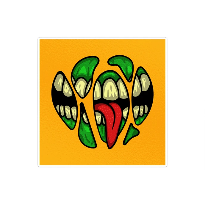 استیکر لپ تاپ ماسا دیزاین طرح monster مدل STKA0036