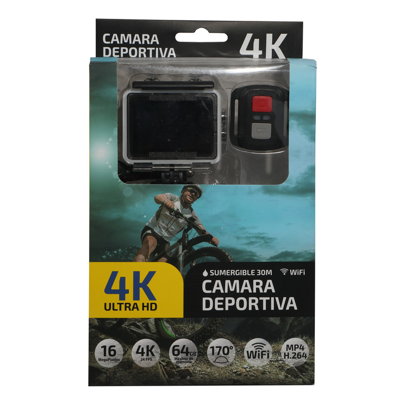 دوربین فیلم برداری ورزشی مدل 4K ULTRA HD 16 MEGA PIXELES
