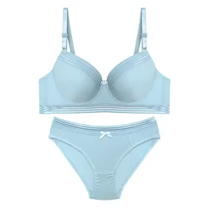 ست شورت و سوتین زنانه کد Leana-T1941 رنگ آبی آسمانی