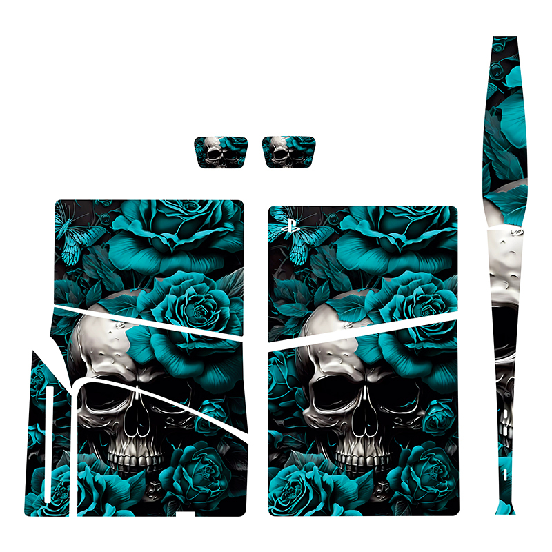 برچسب کنسول بازی پلی استیشن5 اسلیم دیسک خور توییجین وموییجین مدل eskelet 04 مجموعه7 عددی