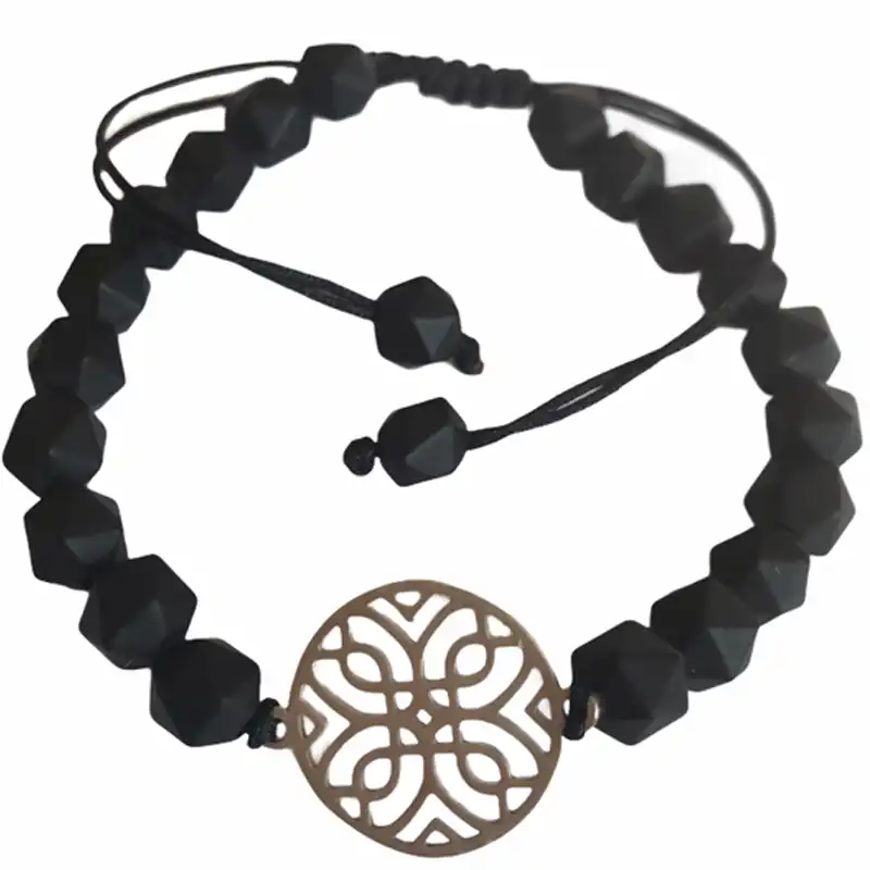 دستبند نقره مدل اسلیمی