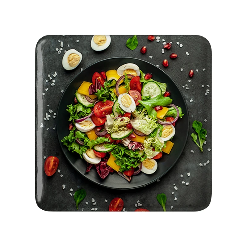 مگنت خندالو طرح سالاد  مدل مربعی کد 31096