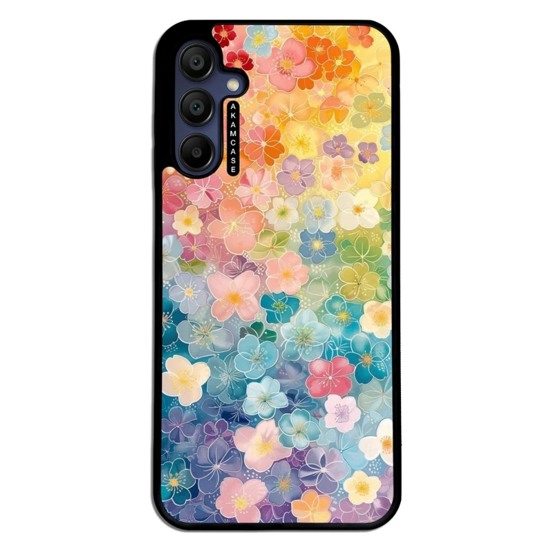 کاور آکام مدل AMC-WSGA15-FLOWERS-27 مناسب برای گوشی موبایل سامسونگ Galaxy A15