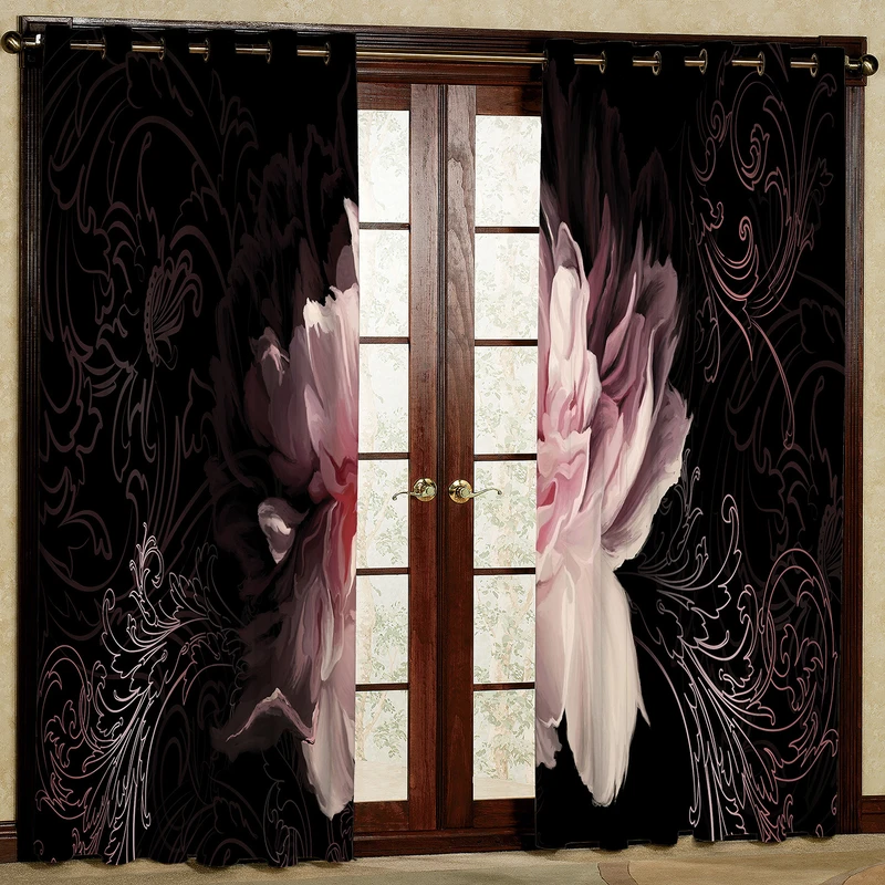 پرده مدل مخمل پانچی کد 2232T2 سایز 200x140 سانتی متر