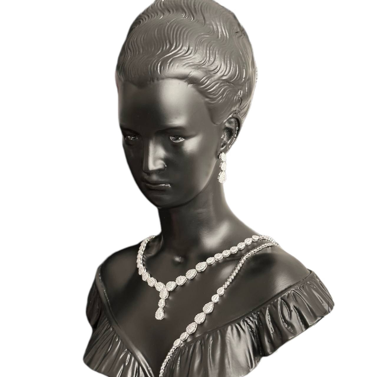 نیم ست نقره زنانه مدل فلاور 114-rzzdeh