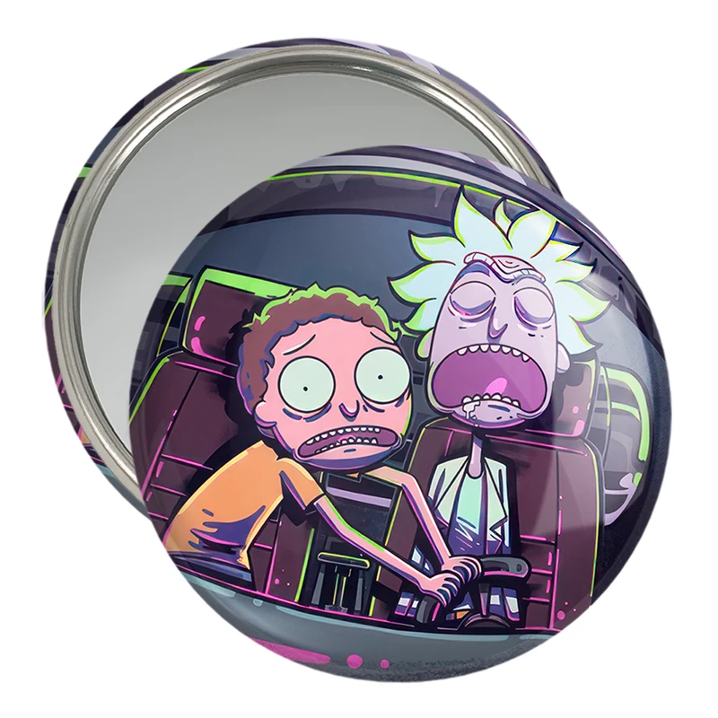 آینه جیبی خندالو مدل انیمیشن ریک و مورتی Rick and Mort کد 26397