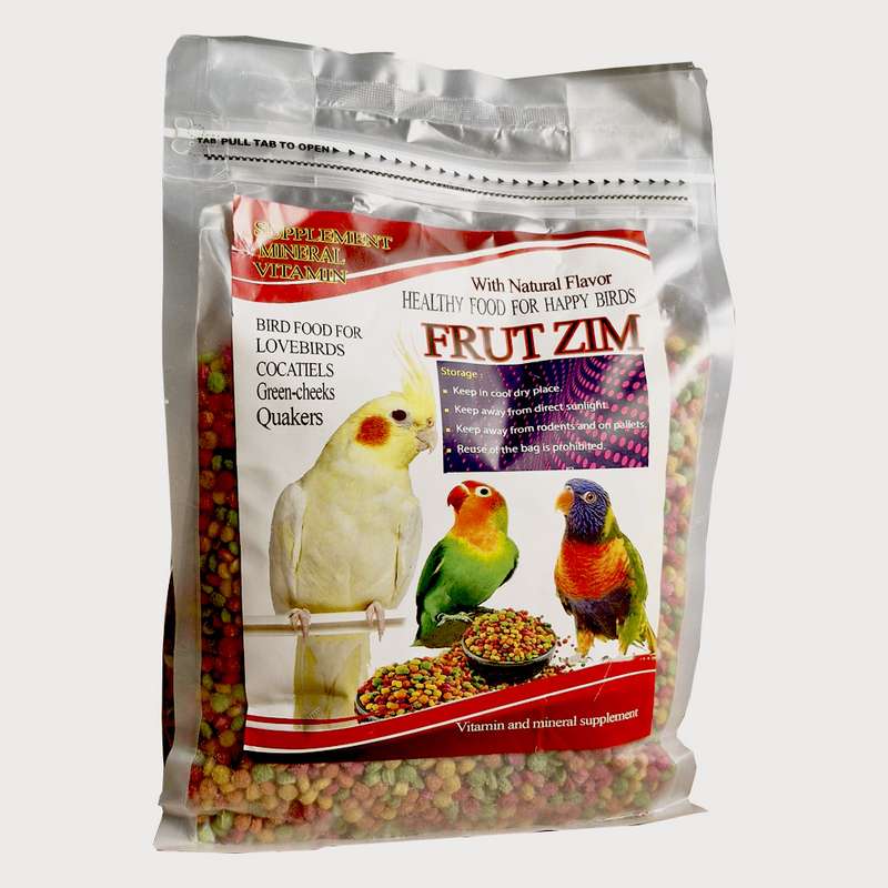 غذای طوطی سانان مدل پلیت میوه ای فروت زیم frutzim وزن 1000 گرم غذای طوطی سانان مدل پلیت میوه ای فروت زیم frutzim وزن 1000 گرم