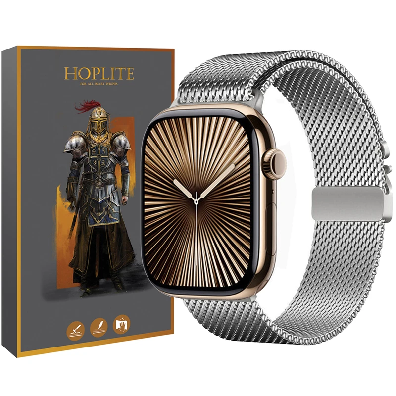 بند هاپلایت مدل Milanese NV HL مناسب برای اپل واچ Series 10 46mm Aluminum
