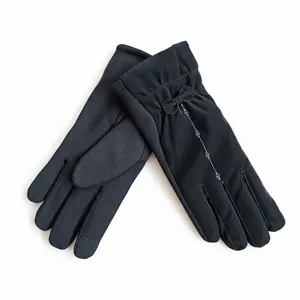 دستکش زنانه مدل تو خز تاچ دار پاپیون دار کد ۰۱۲۹