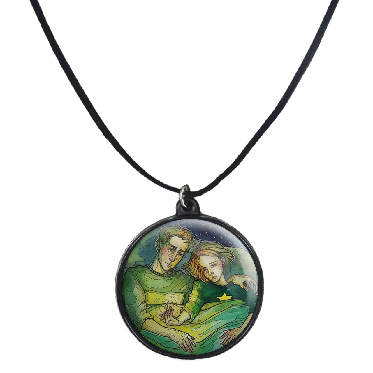 گردنبند پرمانه طرح عاشقانه کد pmb.5539 مدل دو طرفه