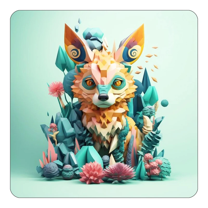 مگنت کاکتی طرح حیوانات رنگی مدل mp25627