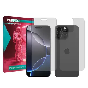 Perfect transparent screen protector suitable Apple iPhone 16 Pro Mobile phone with back protector