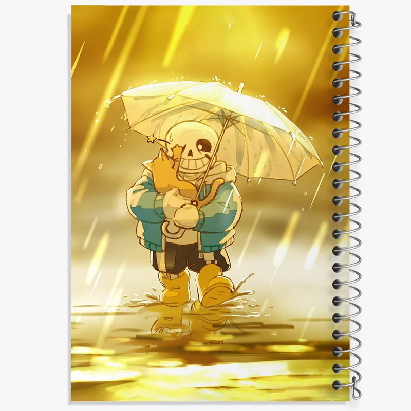 دفتر ژورنال نویسی 50 برگ خندالو مدل نقطه ای طرح بازی آندرتیل (Undertale) کد 31802
