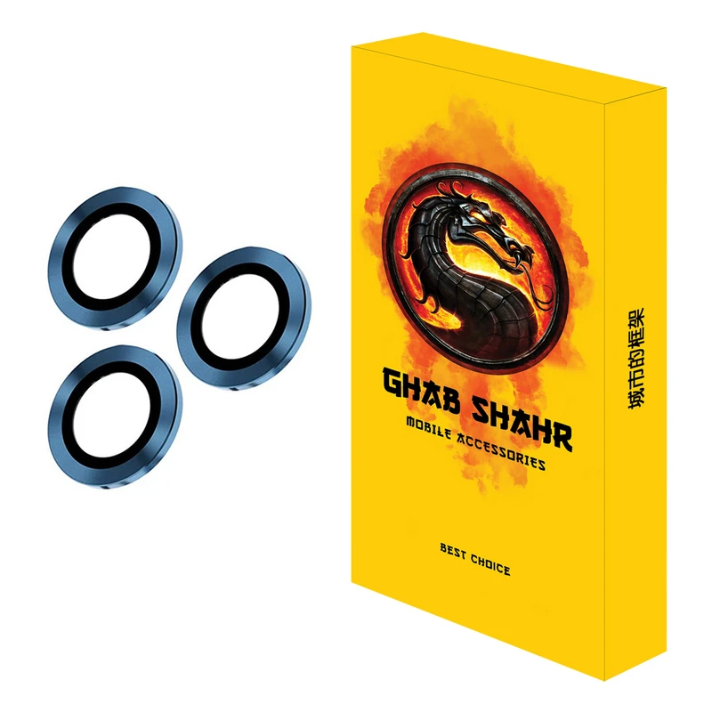 محافظ لنز دوربین قاب شهر مدل RINGI مناسب برای گوشی موبایل اپل iPhone 15 Pro Max