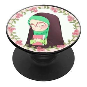 پایه نگهدارنده گوشی موبایل پاپ سوکت مدل دخترانه و حجاب کد 01