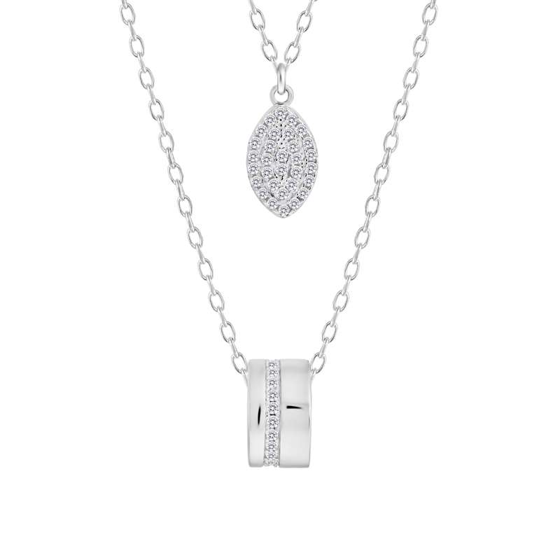 گردنبند نقره زنانه اقلیمه مدل GN437 