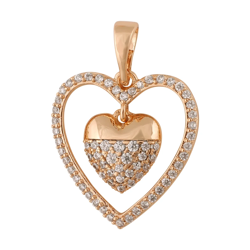 آویز گردنبند زنانه ژوپینگ مدل قلب کد N3473