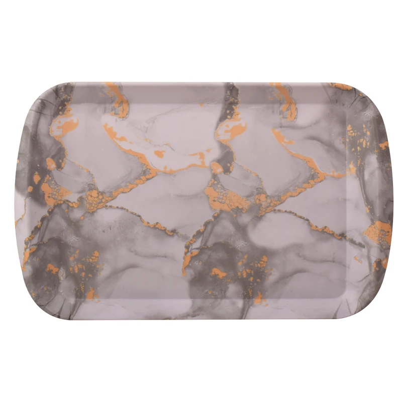سینی دسته دار مهروز مدل A-1003 مرمر سایز 25×39 سانتی متر