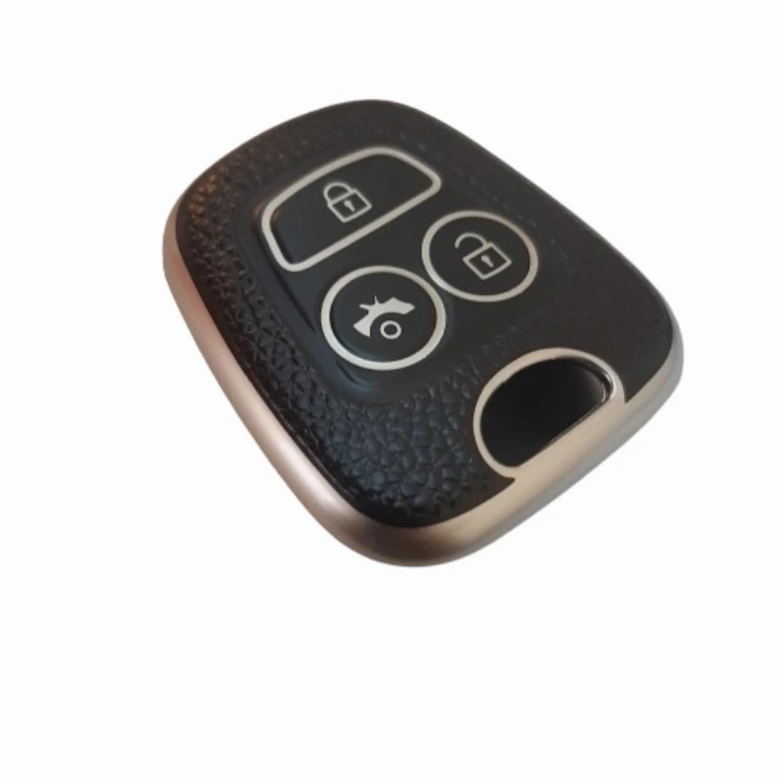 کاور سوییچ و ریموت خودرو دیاموند شاپینگ مدل DS-LEATHER-TIBA مناسب برای تیبا
