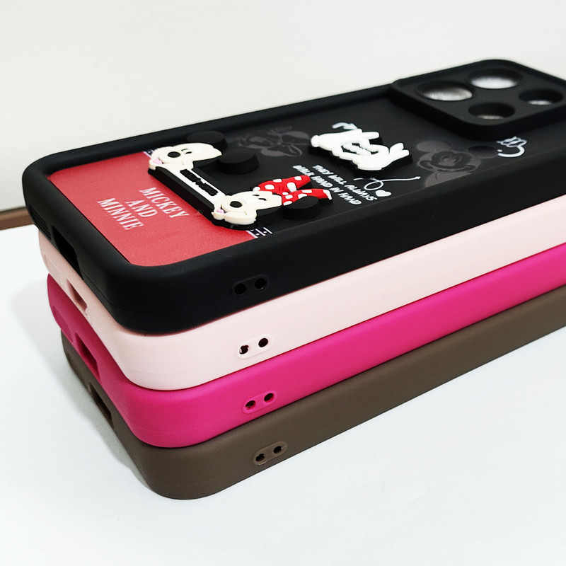 کاور موفی مدل Silicone Puffer Minni Mouse Strap مناسب برای گوشی موبایل سامسونگ Galaxy A52 به همراه بندآویز