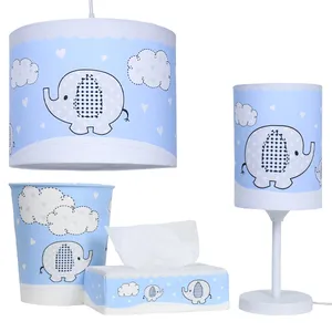 ست لوستر و آباژور کودک طرح فیل کوچولو مدل A105