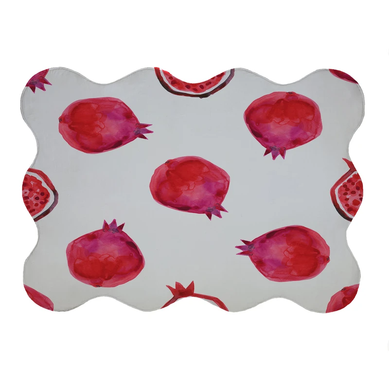 پادری مدل دالبر طرح انار کد 6356 سایز 80x110 سانتی متر 