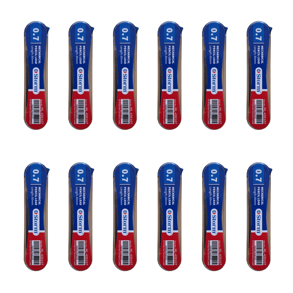 نوک مداد نوکی 0.7 میلی متری استورم مدل HL-430107 بسته 12 عددی